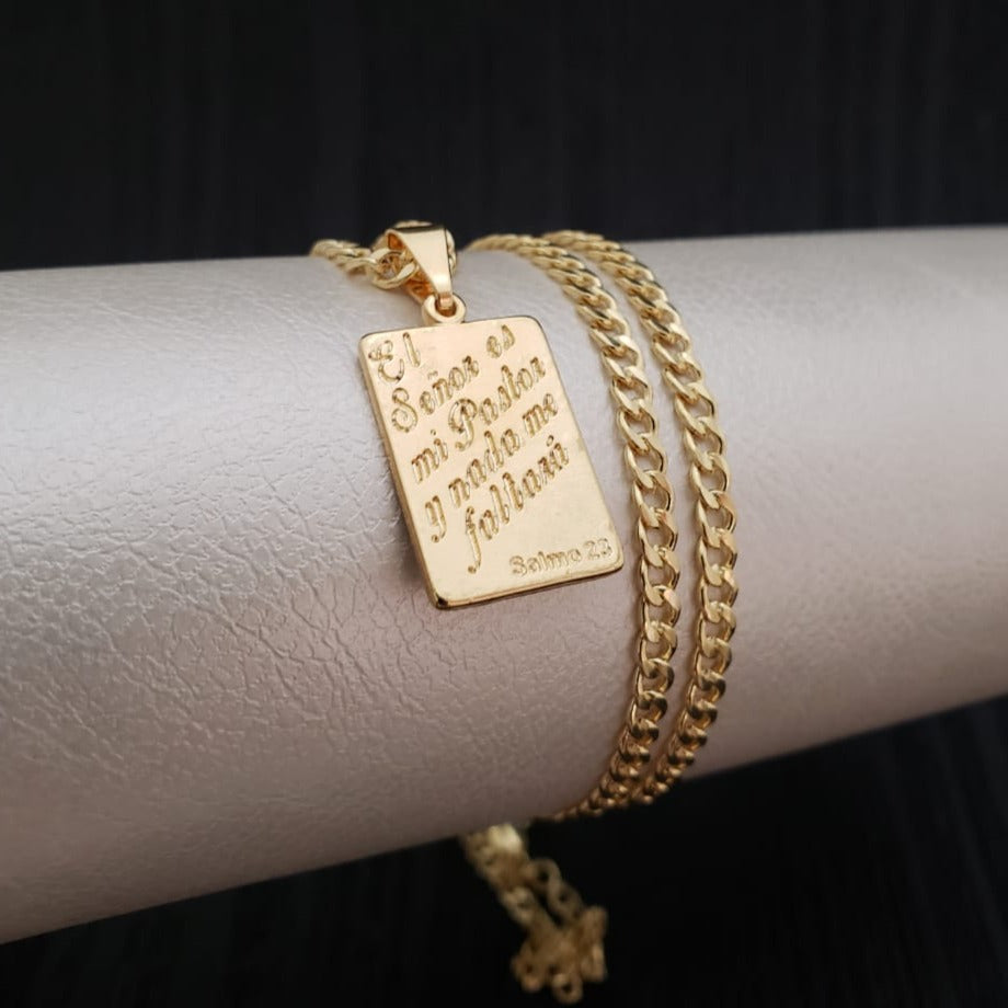 Cadena Cubana Sencilla 3MM + Salmo