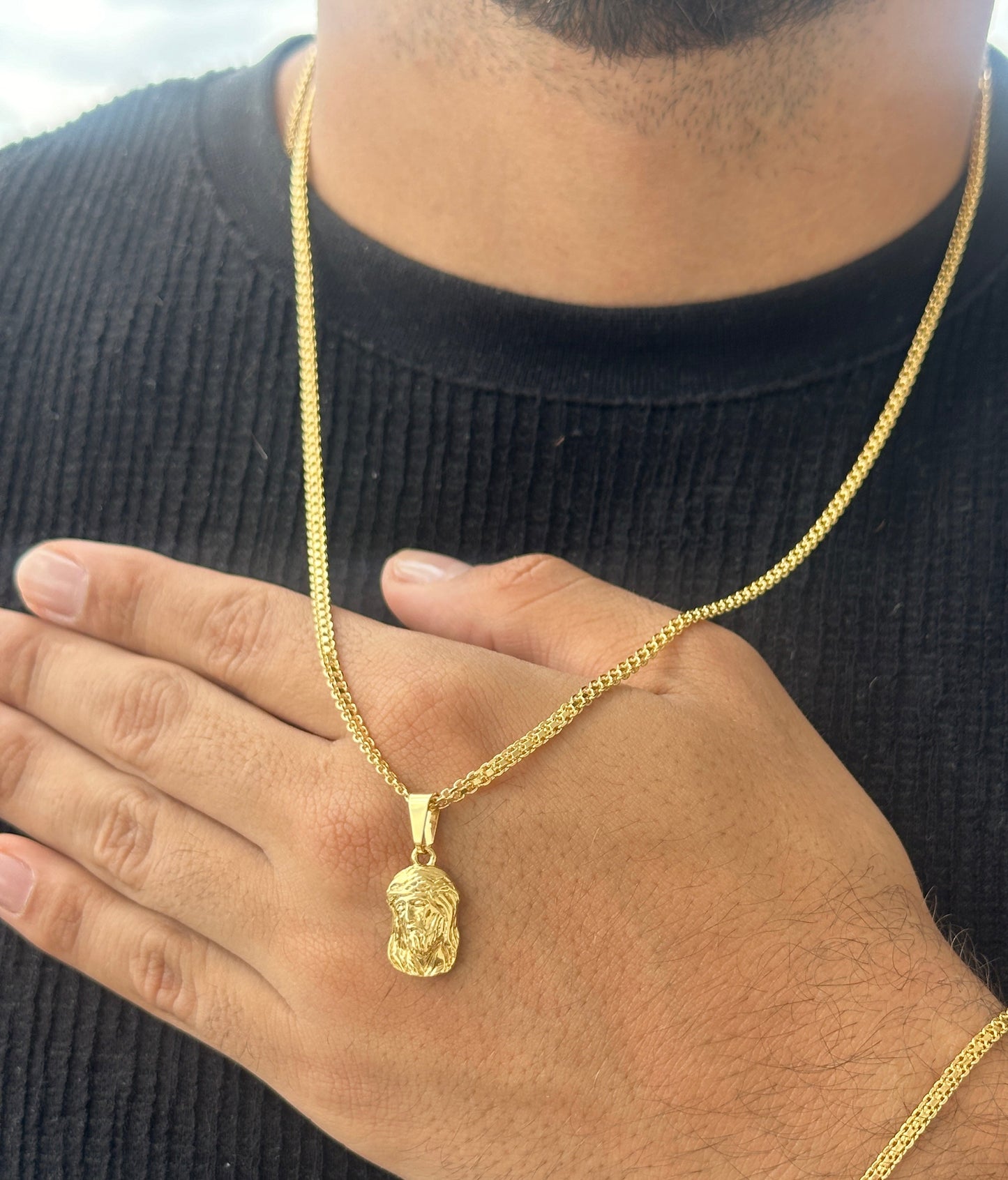 Cadena Chinesca 65cms + Colgante Rostro