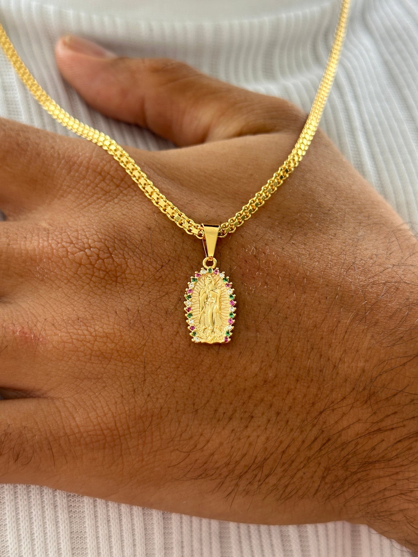 Cadena Chinesca 65cm + Colgante Cruz Hueca