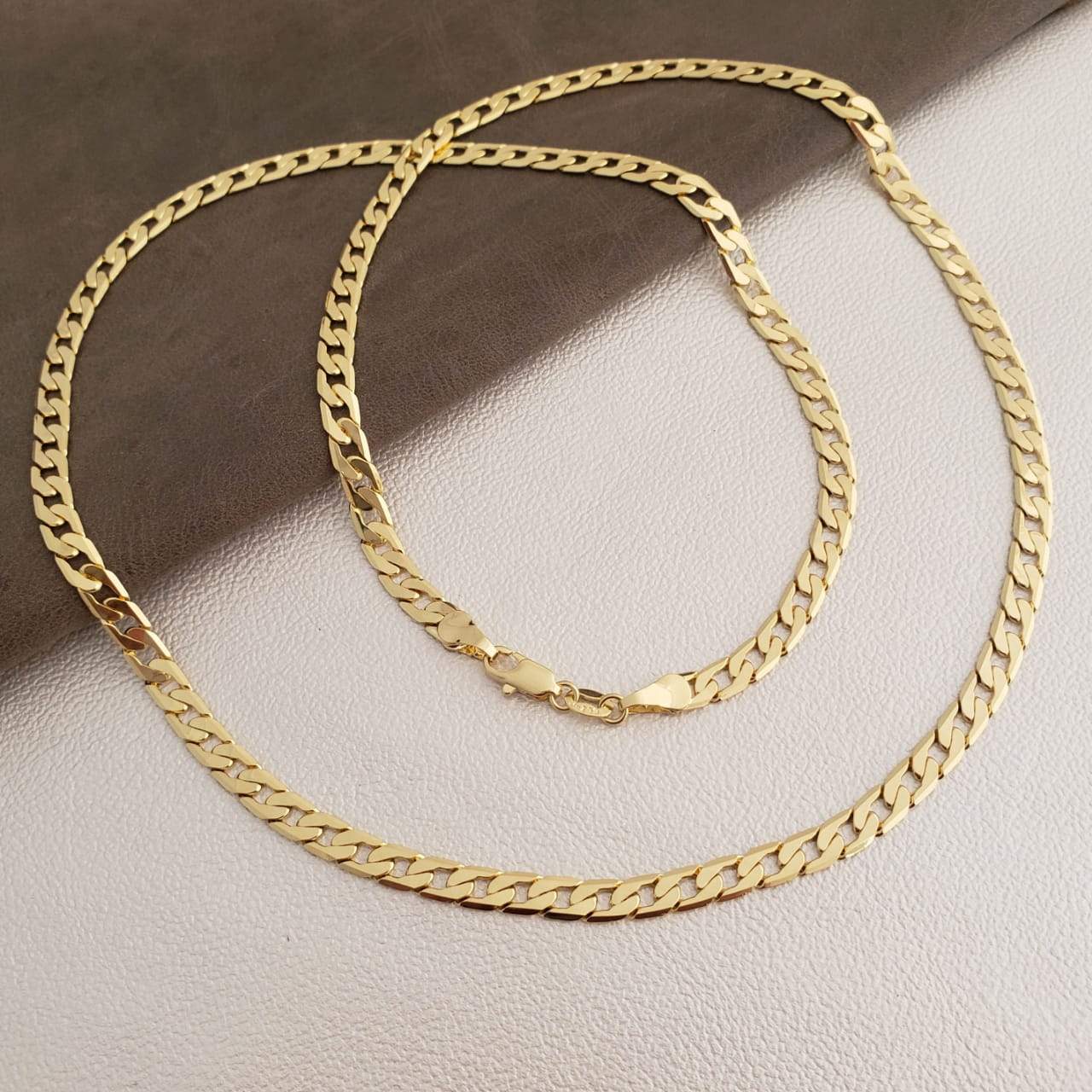 Cadena Cubana Diamantada 65cm