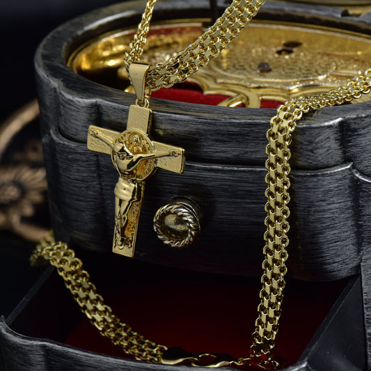 China Doble Carrier 65cm + Dije San Benito