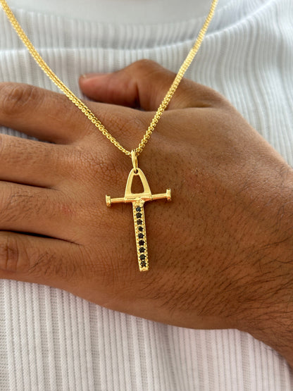 Cadena Chinesca 65cm + Colgante Cruz Pendulo