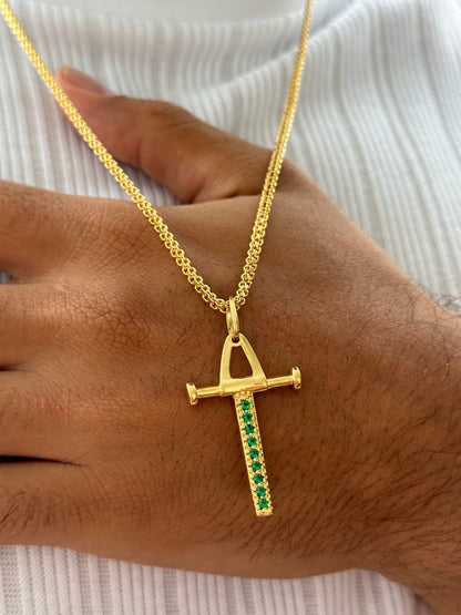 Cadena Chinesca 65cm + Colgante Cruz Pendulo