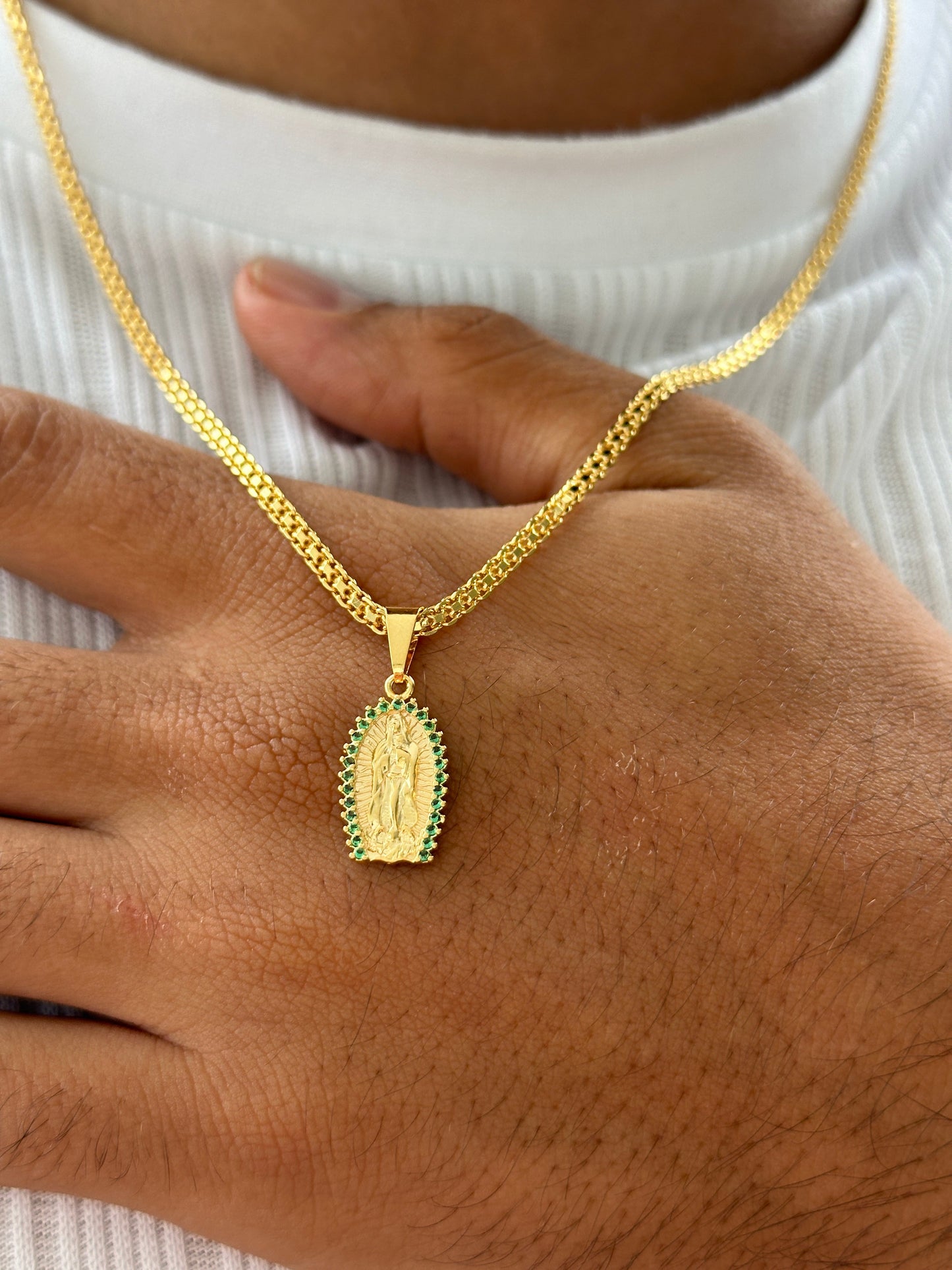 Cadena Chinesca 65cm + Colgante Cruz Hueca