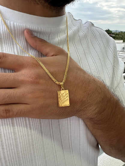 Cadena Chinesca 65cm + Colgante Salmo 23