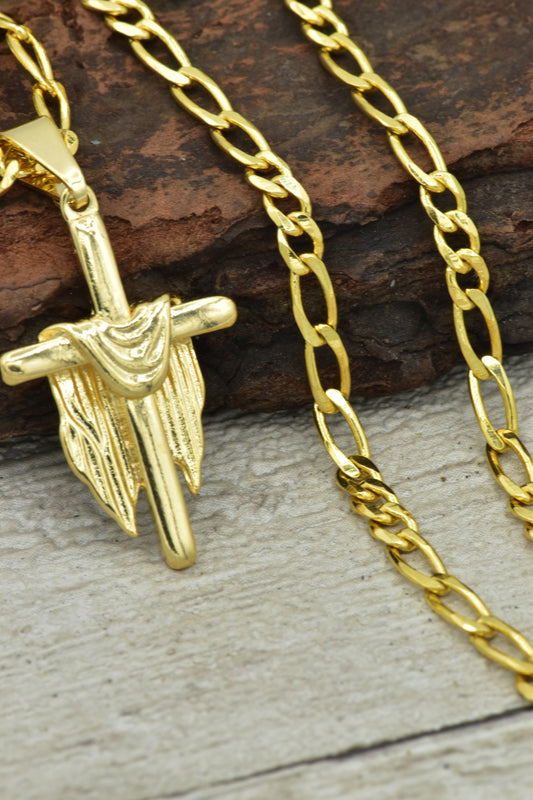 Cadena 3x1 3mm + Colgante Manto