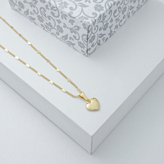 Cadena Cubana Love 45cms+ Colgante Corazón