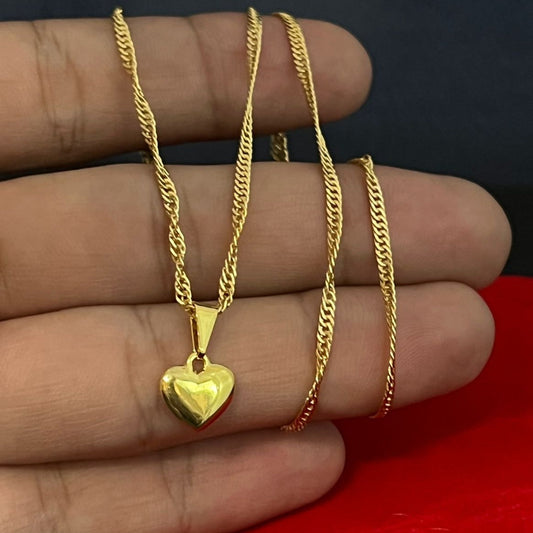 Cadena Singapur 45cms + Corazón