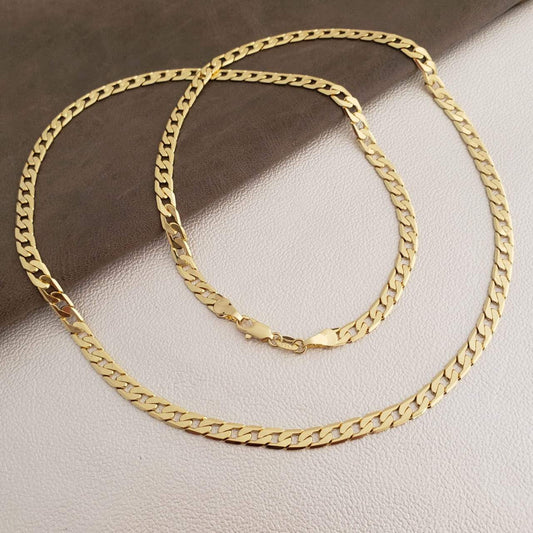 Cadena Cubana Diamantada 65cm